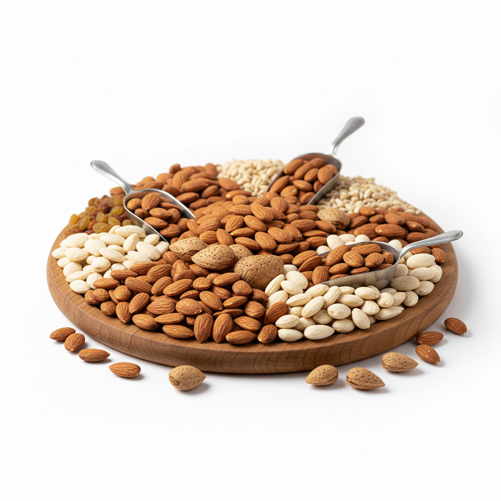 انواع بادام و مغز بادام