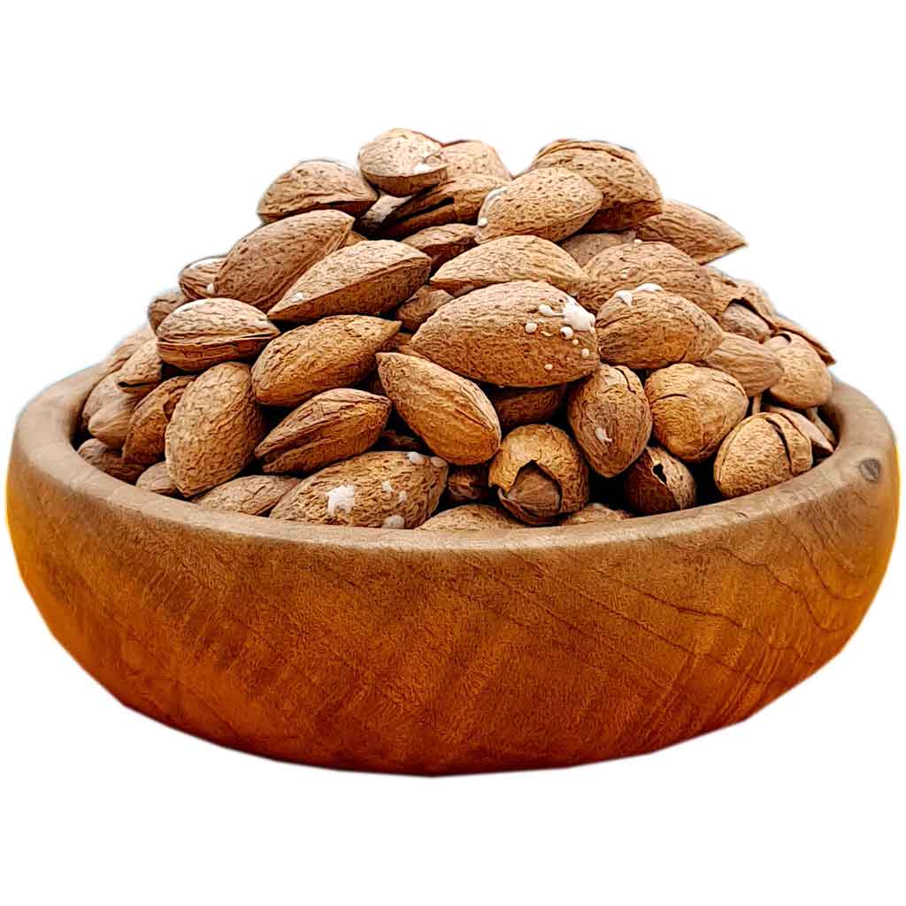 بادام پوست کاغذی شور