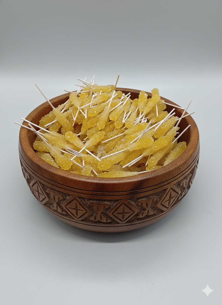 نی نبات زعفرانی فله